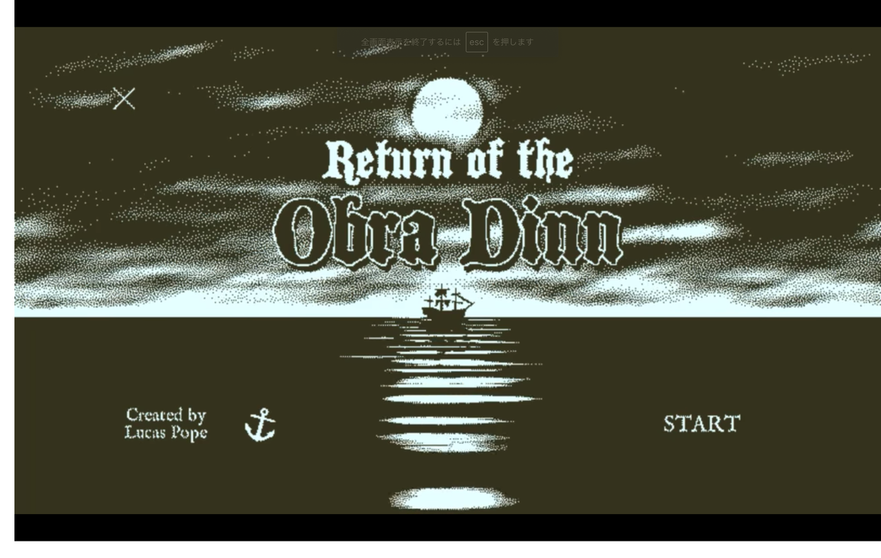 Return Of The Obra Dinn ネタバレ無し感想 史実の中に入り込んだかのような世界観 Fumisoroのゲームブログ