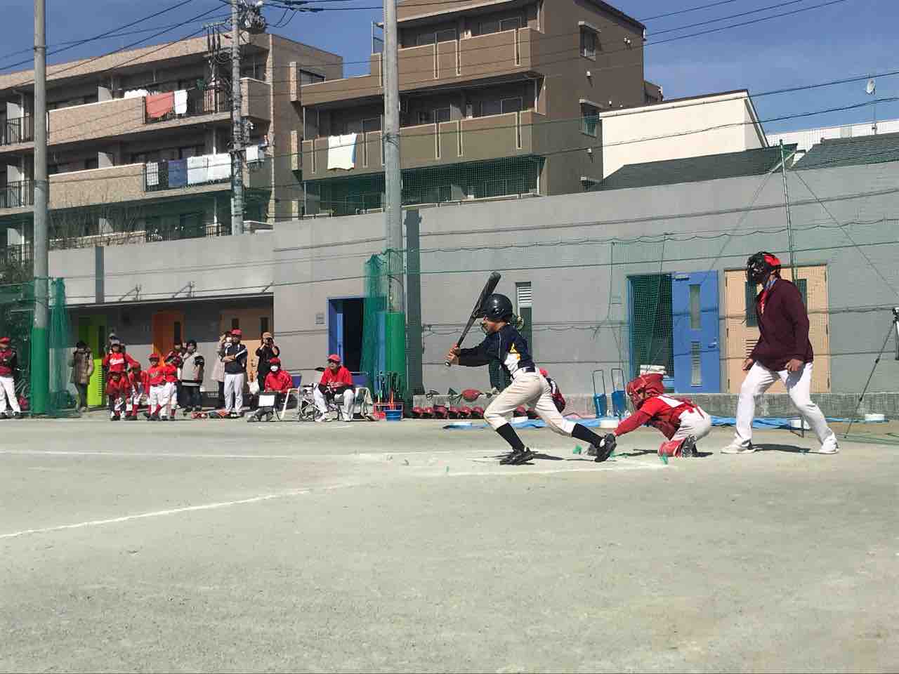 2月24日am Aチーム練習試合vs北親会レッドキングス 舟渡ベースボールクラブ 板橋区 学童軟式野球