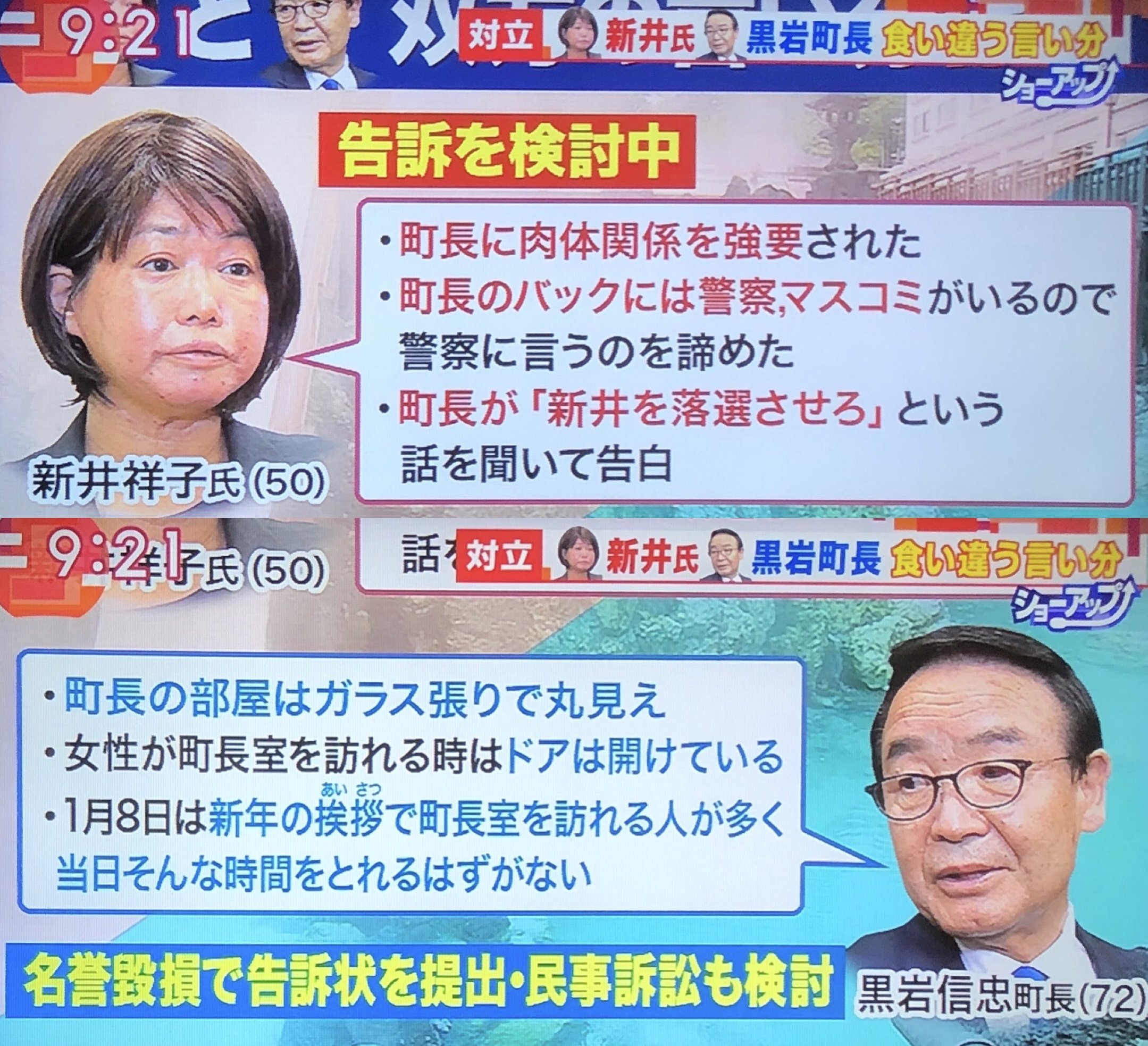 祥子 氏 新井 黒岩信忠(草津町長)は中卒で経歴は？新井祥子とのトラブルとは？