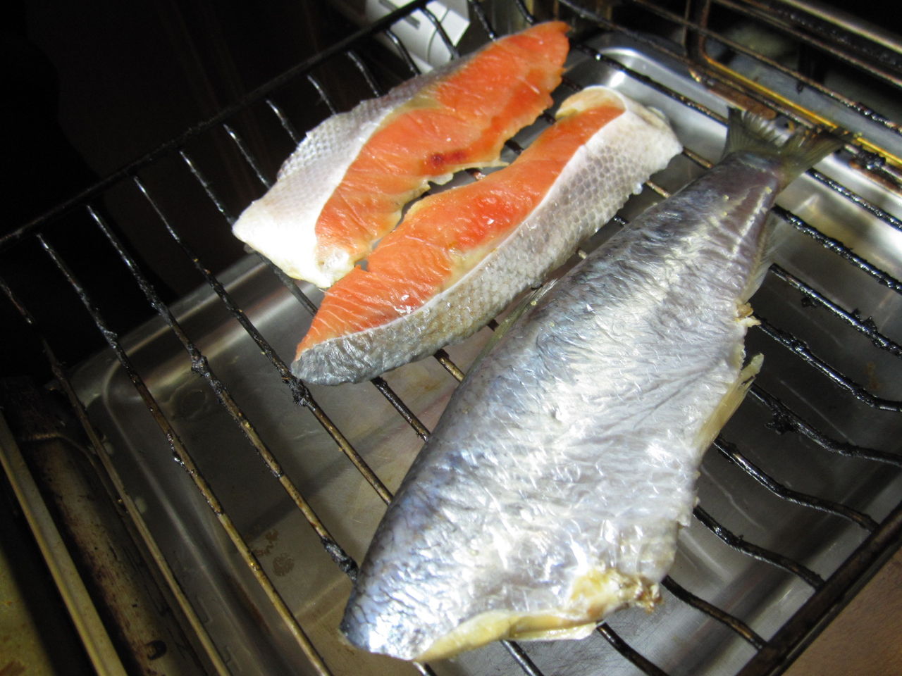 冷蔵庫で生魚の干物を作りましたよ ニシンと鮭の切り身で 節約ライフを楽しまなきゃ