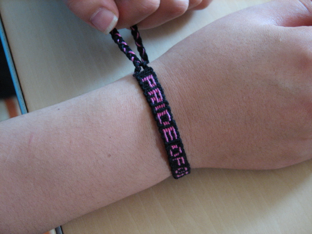 文字入りミサンガ 商品紹介 Pride Of Osaka Blog