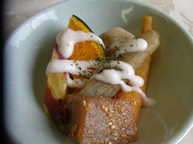 温野菜甘酒ドレッシングがけ