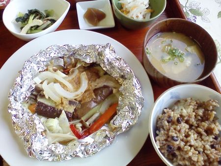 豚ロースの味噌のホイル焼