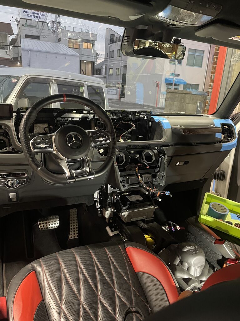 ベンツgクラス W463 ゲレンデamgアンビエントライト取付 古林電商社の作業日誌