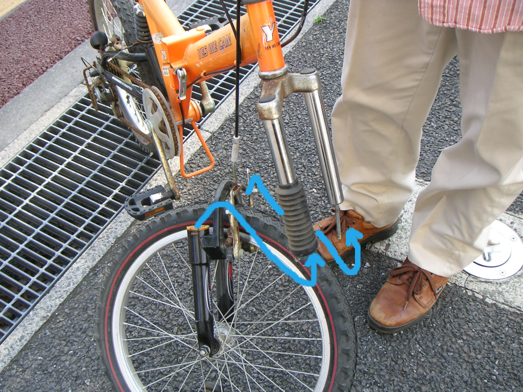 この 自転車 の おかしな ところ は