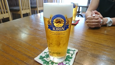 勝の家：②生ビール180824