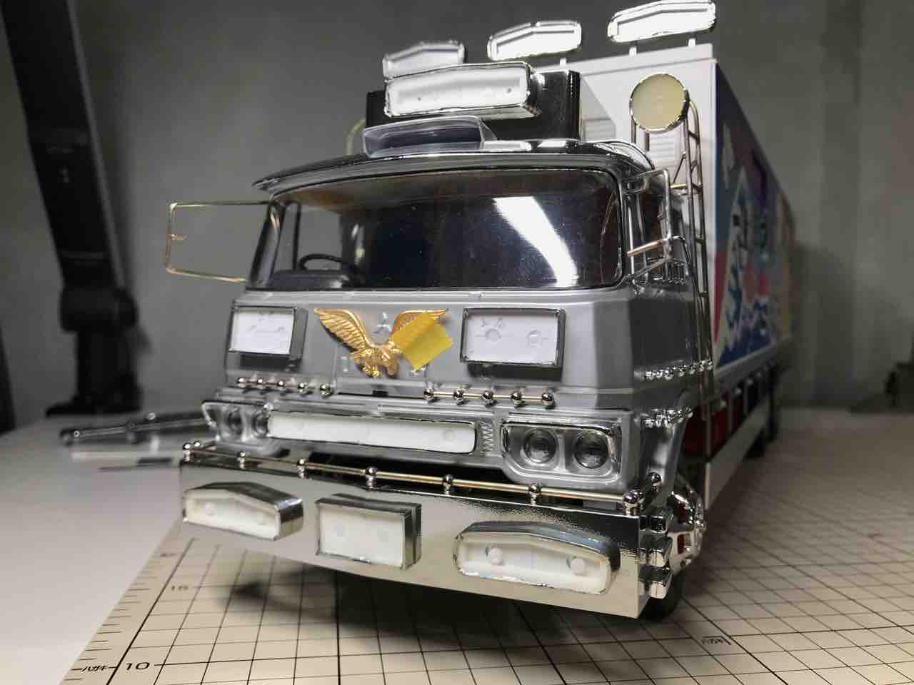 ハセガワ ミラーフィニッシュ トラック野郎 一番星と怪獣大好き40年のgensanによるプラモデルとラジコンの製作ブログ