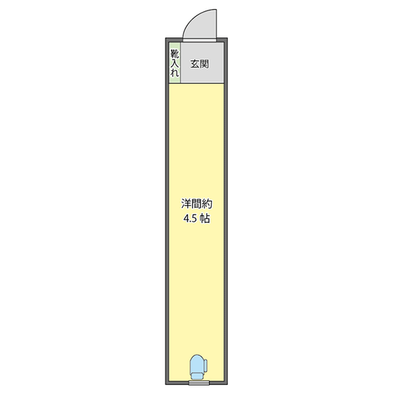玄関開けたら便器
