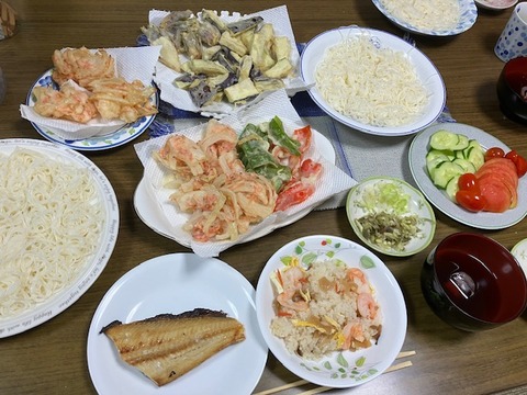５夕飯