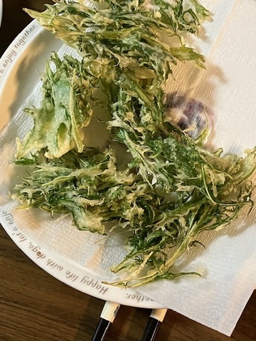 31水菜天ぷら