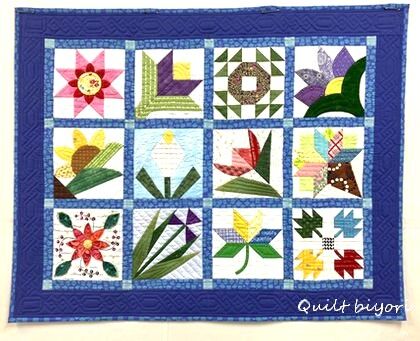 パッチワークキルト タペストリー〈モザイクの集まり〉 パッチワークキルト タペストリー〈モザイクの集まり〉