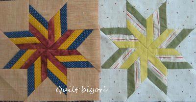 11月の星のパターン「自由の星」Liberty Star : 猫日和。キルト日和。