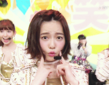 えくぼを指で押さえながら首をかしげるぱるる gif 【テレ東音楽祭】 : ぱるる情報局