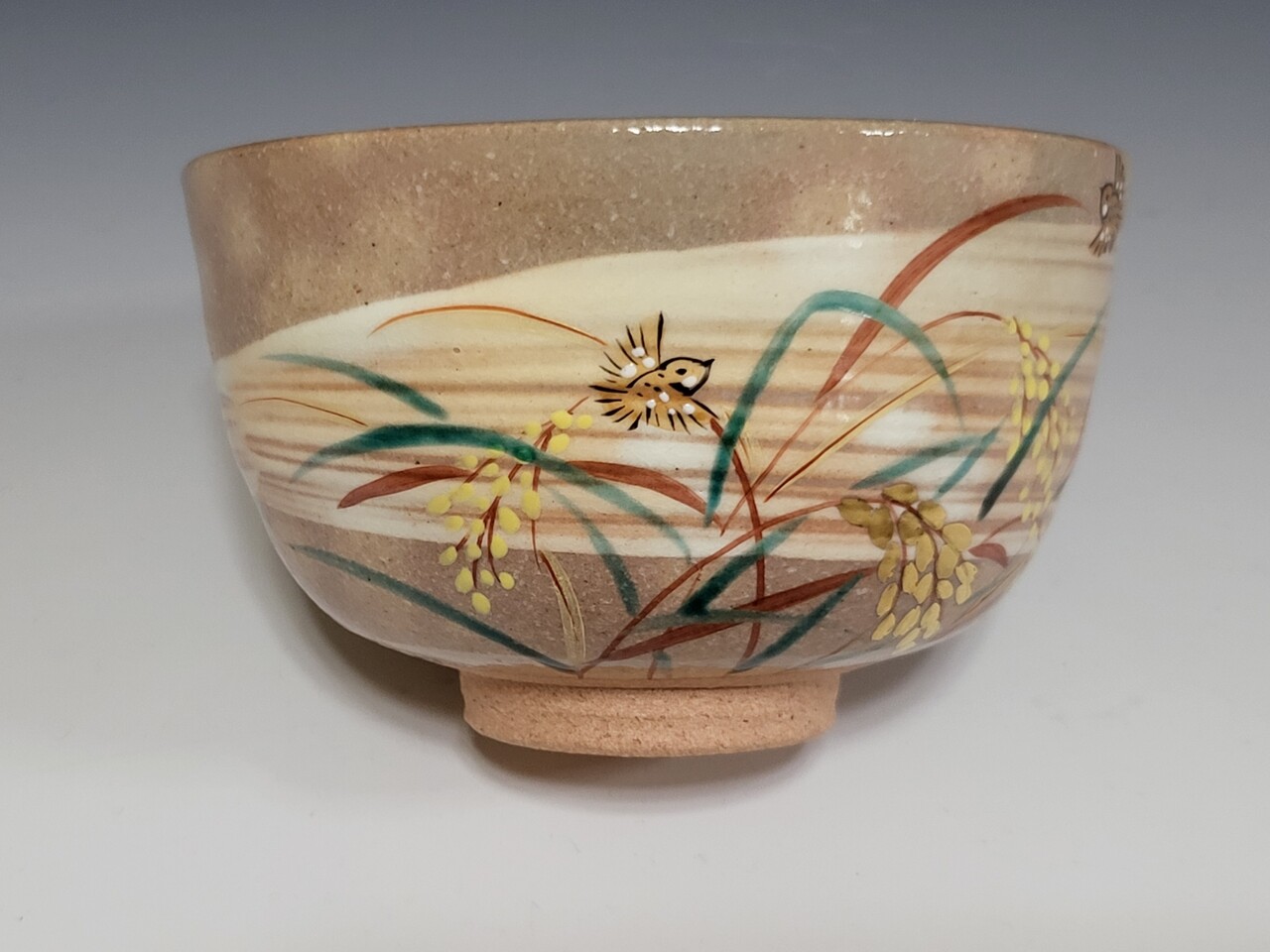 茶入れ　司峰作　稲穂雀蒔絵   茶道具 茶入れ 司峰作 稲穂雀蒔絵 茶道具