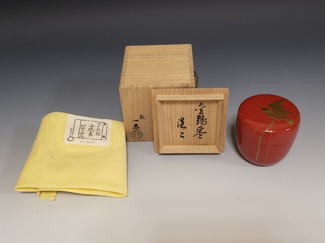 ○クリアランス大特価○ 鵬雲斎好 銀杏香合 利斎 茶道具懐石道具坐忘斎