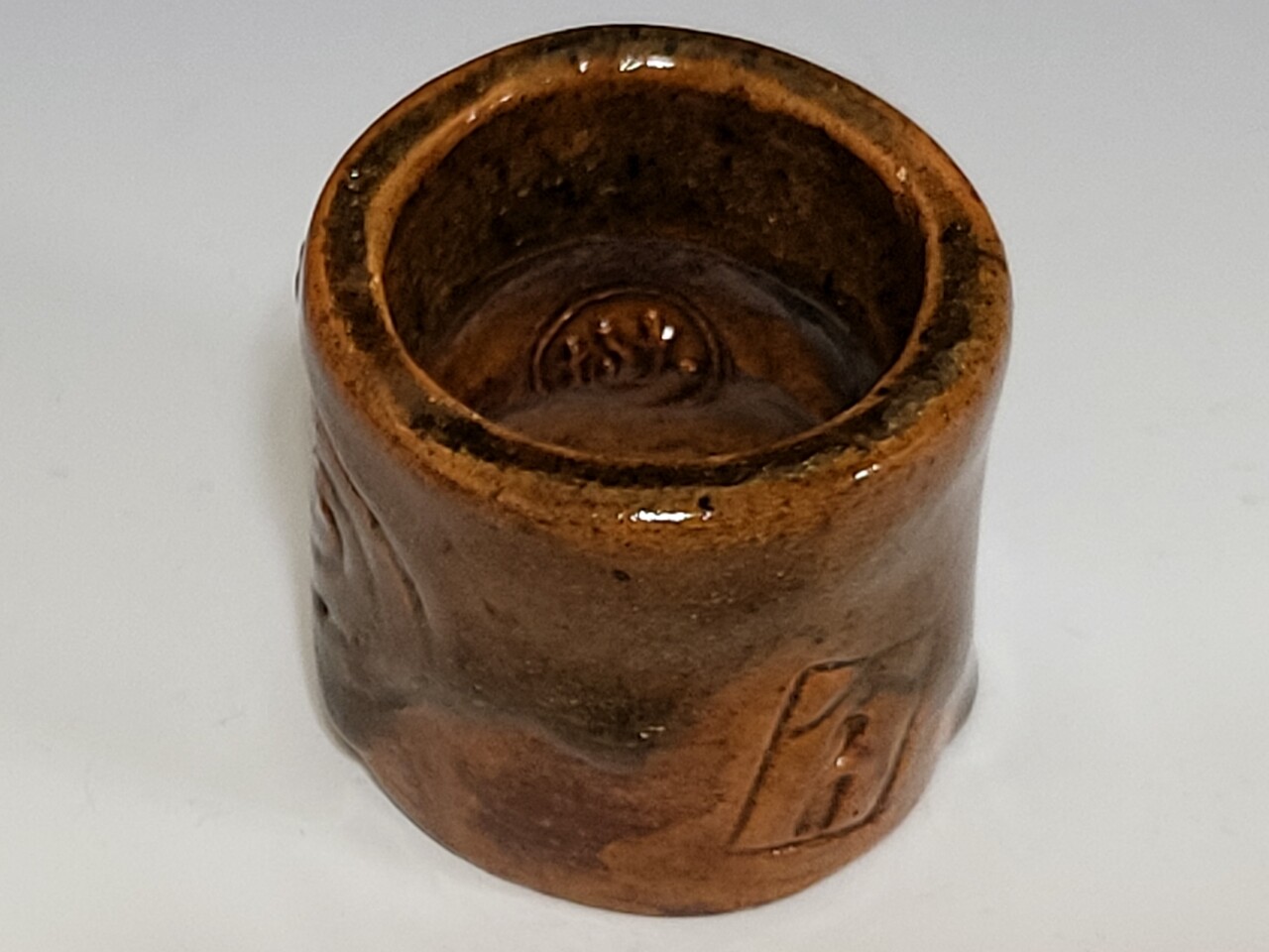 茶道具 古銅 渦模様 蓋置 時代箱 希少(K-XA864) 渦彫蓋置 : 茶道具商 山美