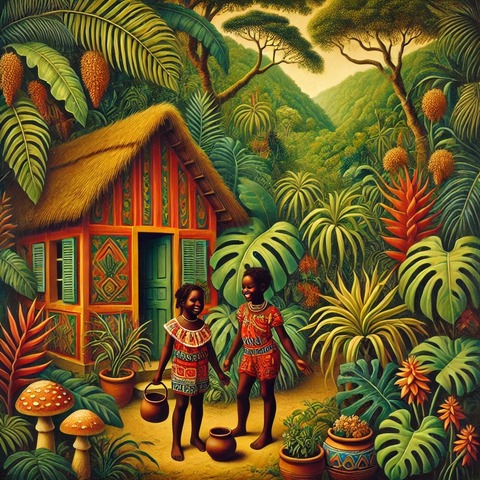 Rousseau_Gauguin_Style_Painting