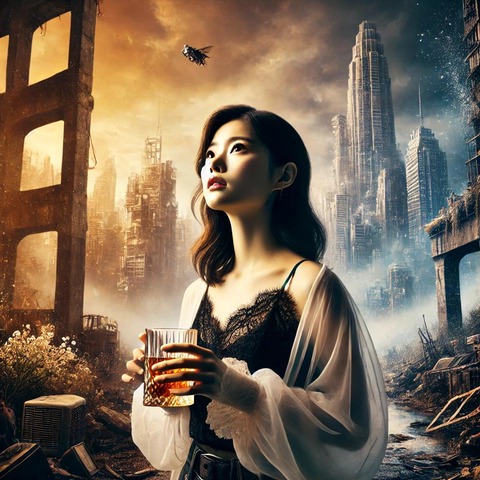 dystopian_woman_ruins