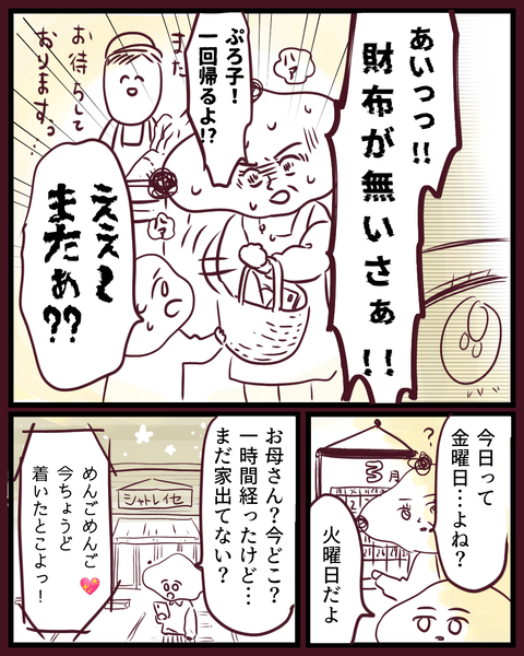 物忘れを歳のせいにする母 (3)