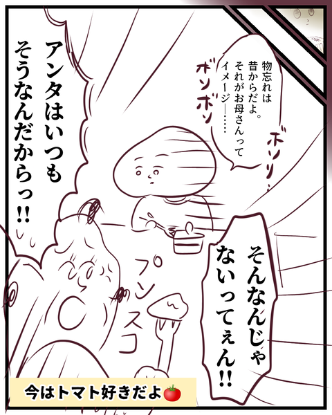 物忘れを歳のせいにする母 (7)