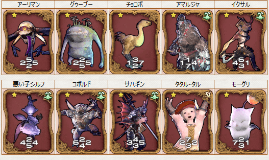 Ff14 トリプルトライアドカードについて 冬のなまず