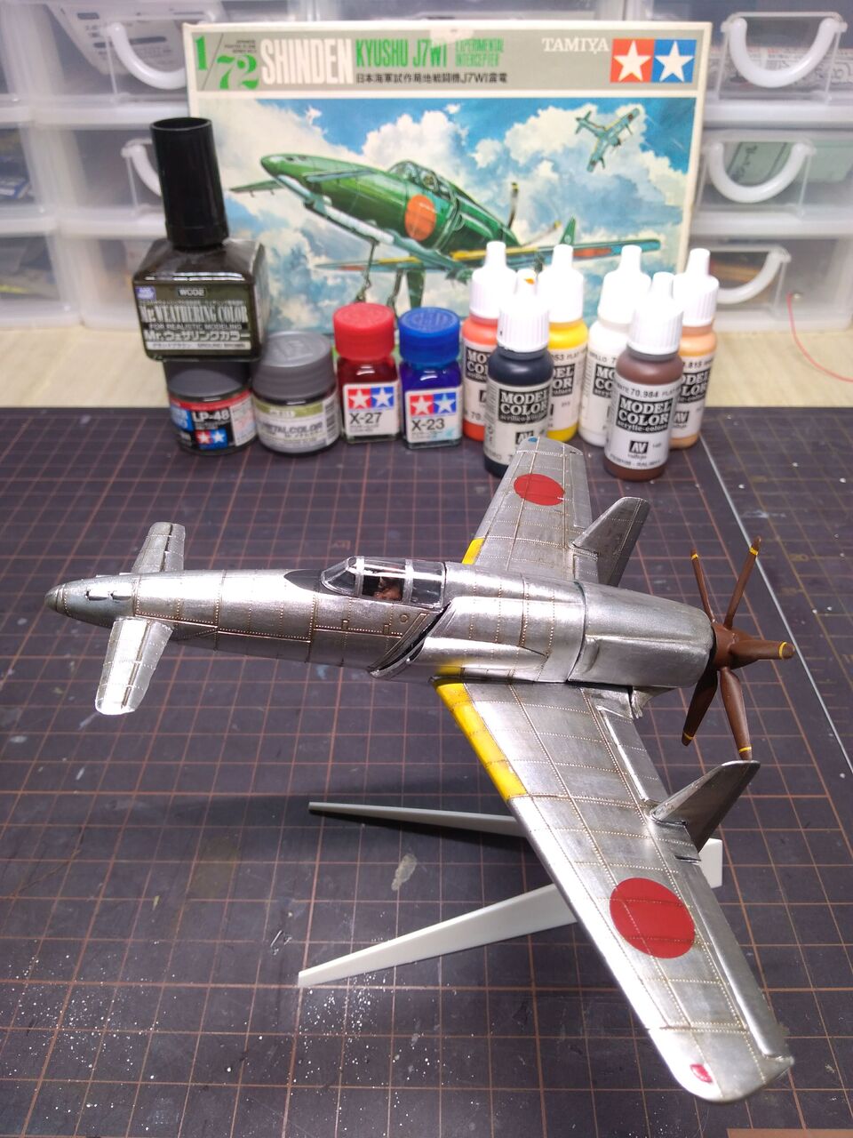 タミヤ 1/72 震電 TKKマブチベビーモーター1個付属します