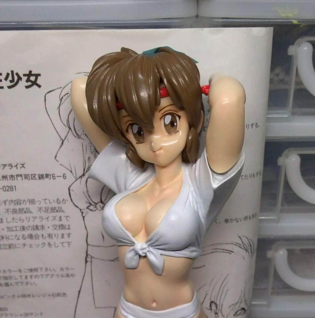 ★お祭り山笠少女 REALIZE 他 おまけ 冬留スペシャル/ロマン大好き かおりちゃん 計３個セット リアライズ1⁄6「お祭り山笠少女」完成 : 腹ペコ山男の模型blog
