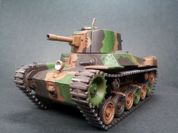 フジミ ちび丸シリーズ 97式中戦車（後期 新砲塔） 完成 : 腹ペコ