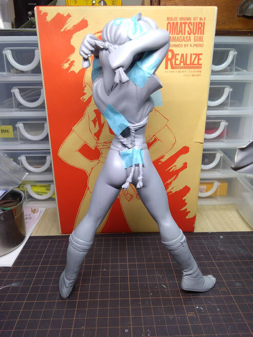 ★お祭り山笠少女 REALIZE 他 おまけ 冬留スペシャル/ロマン大好き かおりちゃん 計３個セット リアライズ1⁄6「お祭り山笠少女」完成 : 腹ペコ山男の模型blog
