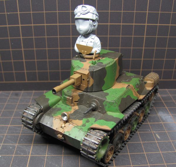 ちび丸ミリタリーシリーズ ９７式チハのフィギュア制作 ２ 腹ペコ山男の模型blog