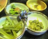 山菜の漬物系がこれまたおいしい