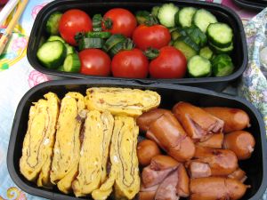 雨が峠で特製弁当