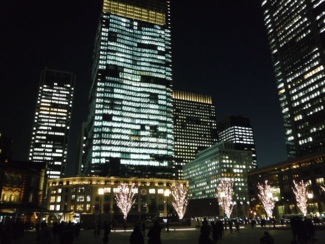 東京駅丸の内イルミネーションとみどりの会忘年会 三浦畑山人 東京駅丸の内イルミネーションとみどりの会忘年会 三浦畑山人