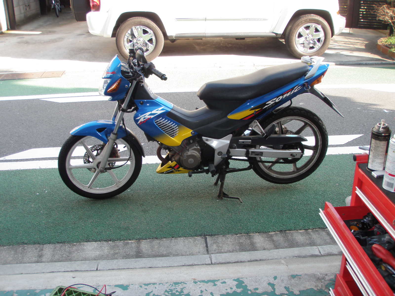 タイホンダソニック125 形式fs125 の整備の続き Fxと家庭菜園とバイク整備の日記