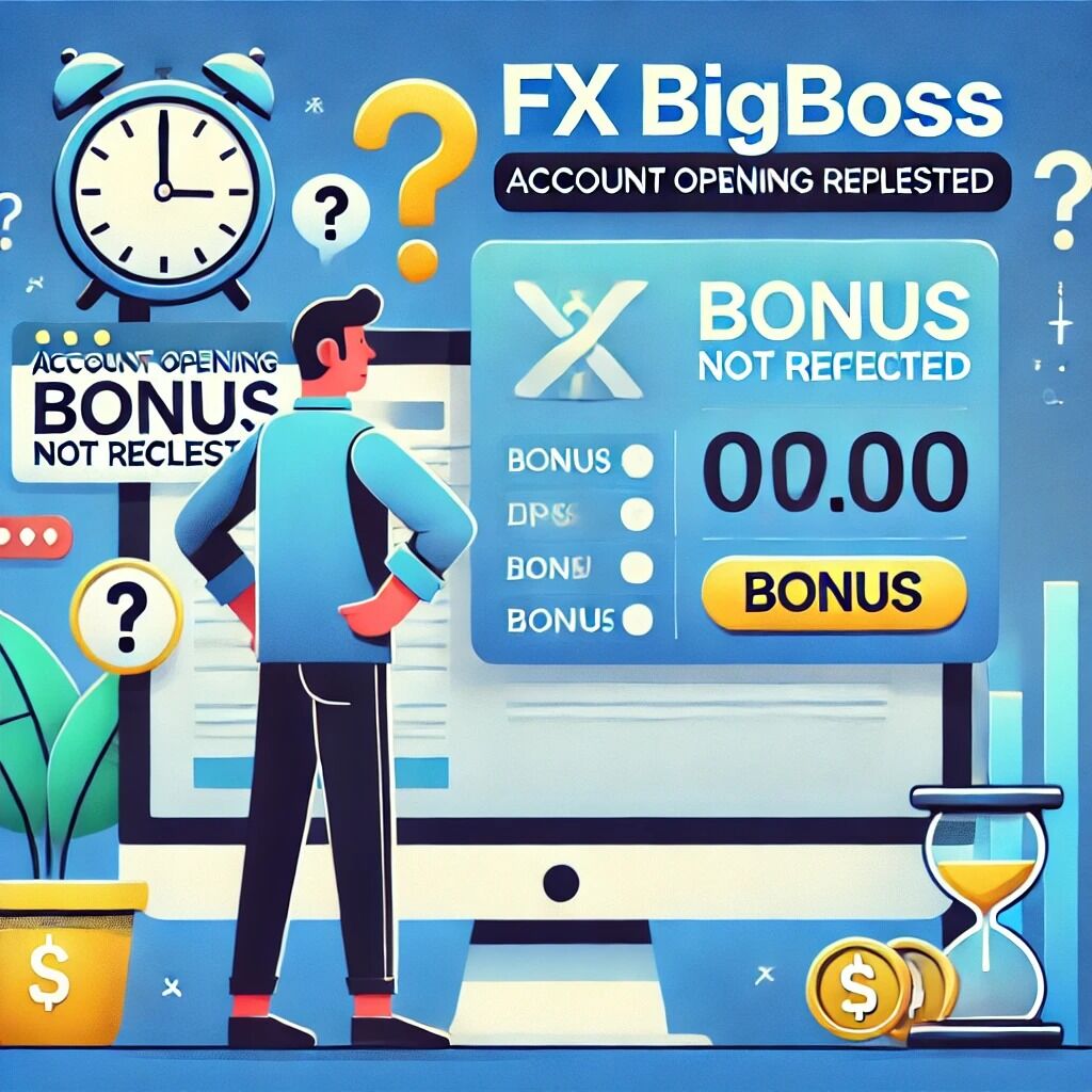 BigBoss口座開設ボーナスが反映されない5つの原因と対処法