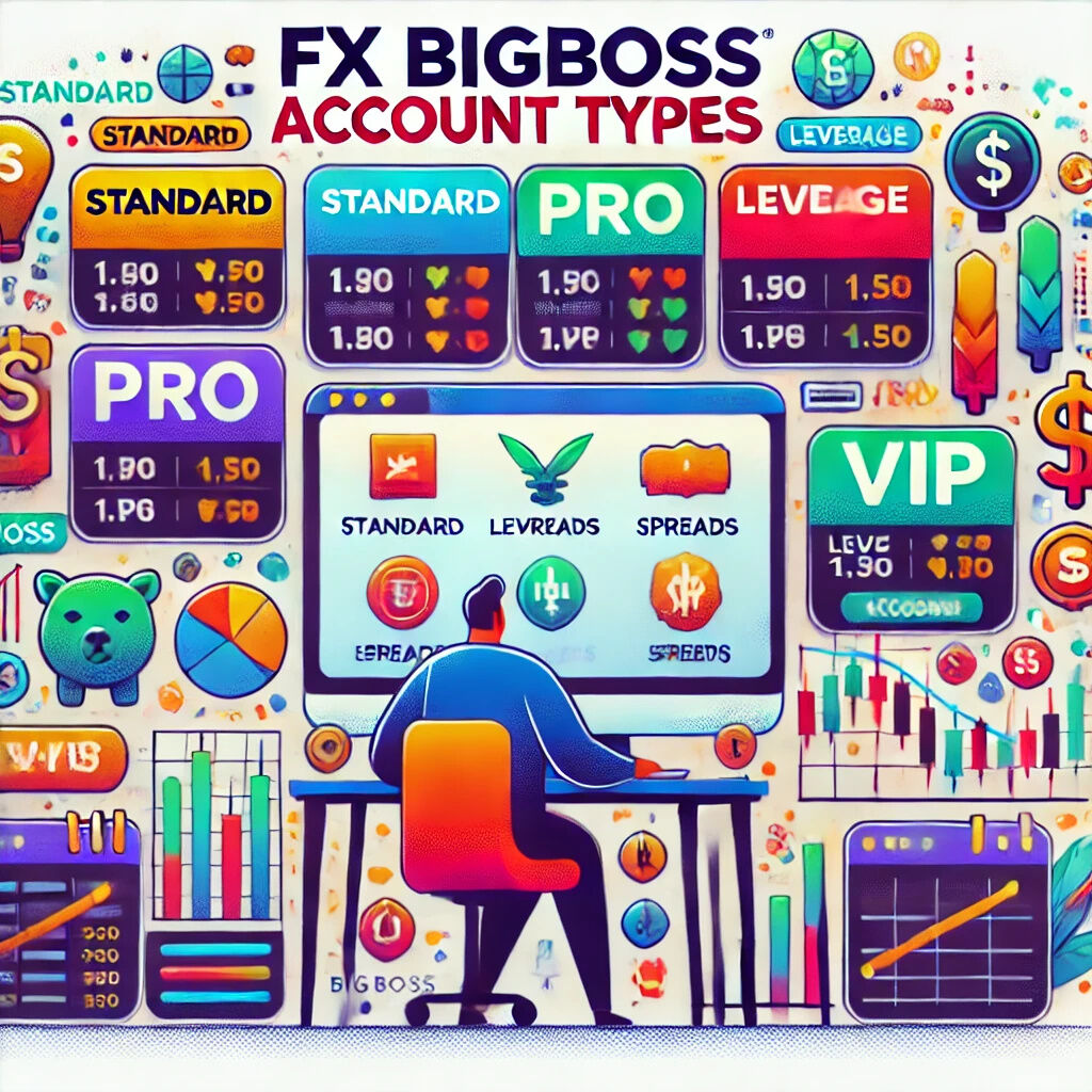 BigBossの5つの口座タイプを徹底比較!自分に最適な口座を見つけよう