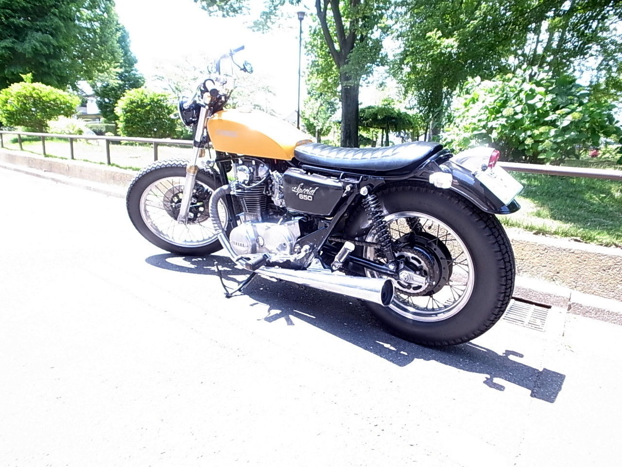 XS650 タンク取り付け 完成！ : m_o_t_o_s_h_i 道楽日記