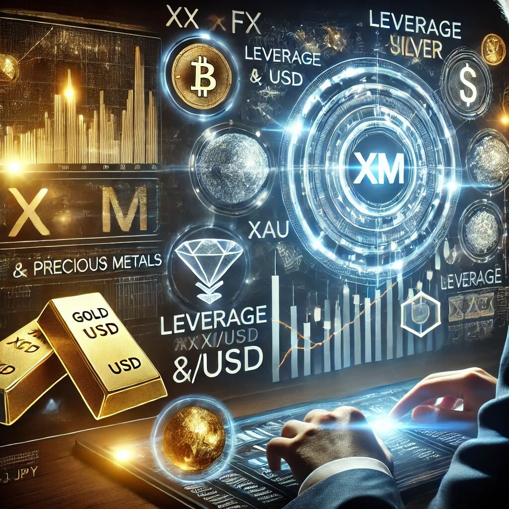 XMの貴金属レバレッジ一覧|ゴールド1,000倍・シルバー400倍・プラチナ&パラジウム22.2倍