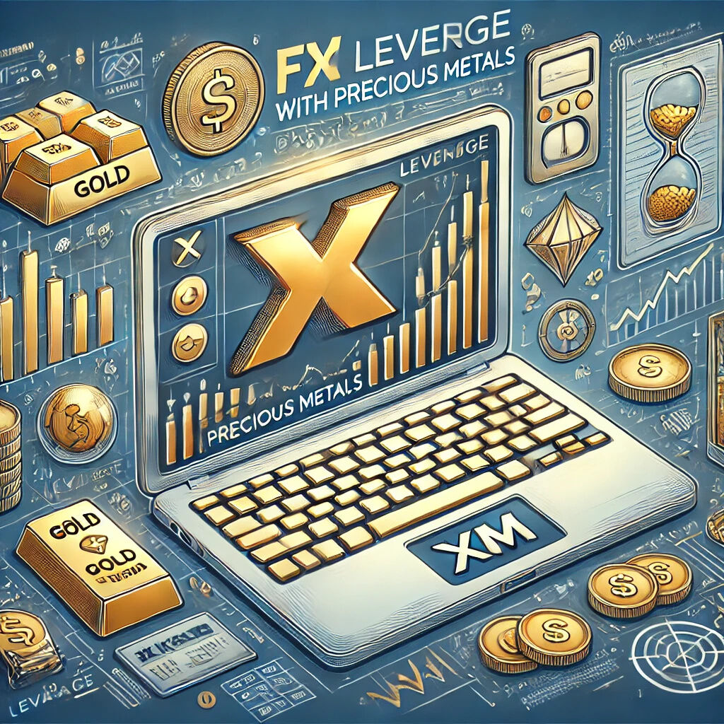 XMでの貴金属取引のレバレッジ解説:最大1,000倍まで対応