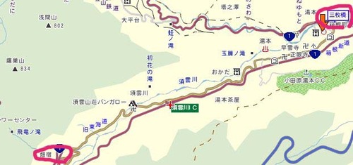 畑宿へマップ