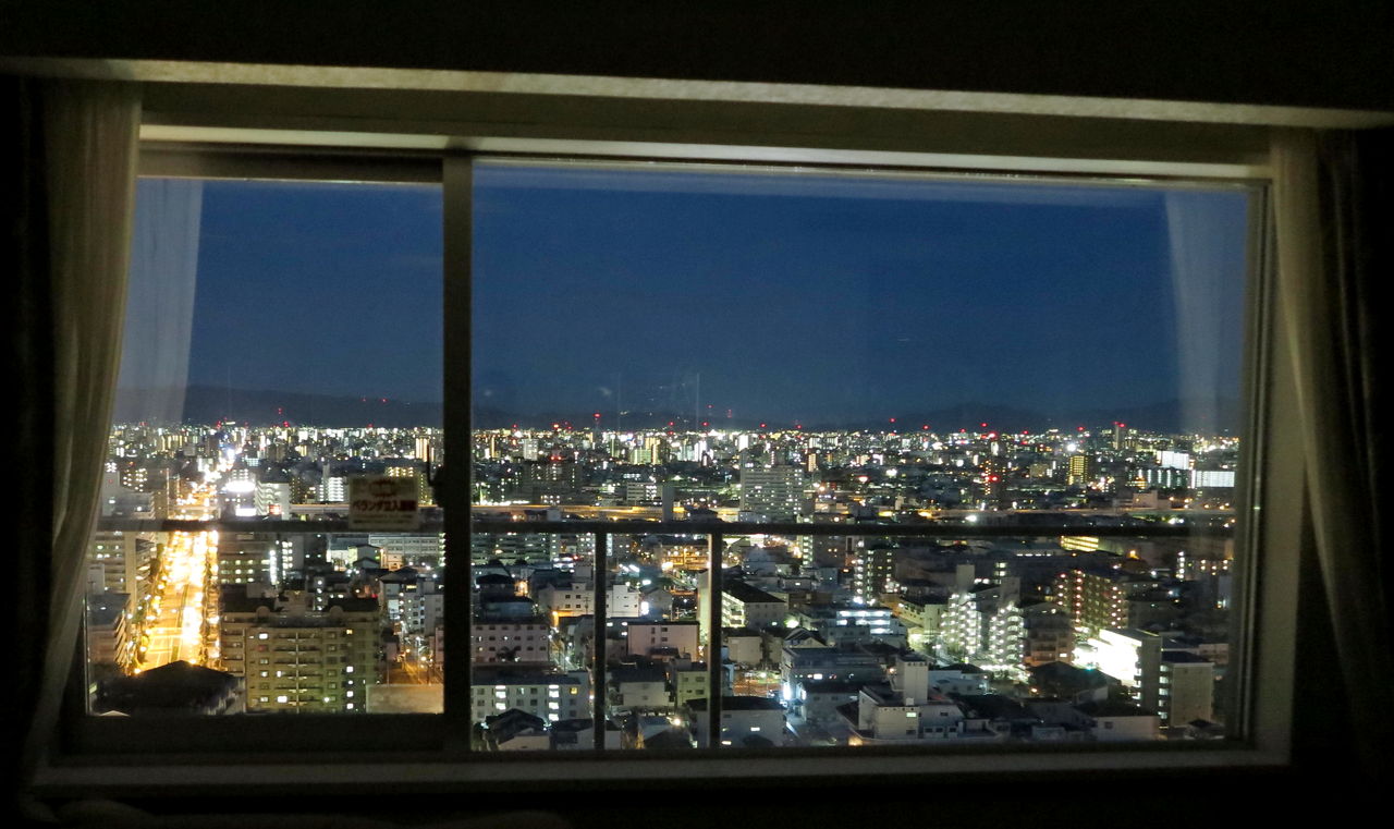 ホテル ベストウエステンからの夜景 花咲かすおじさん ホテル ベストウエステンからの夜景 花咲かすおじさん