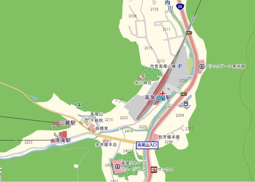 高尾山口マップ