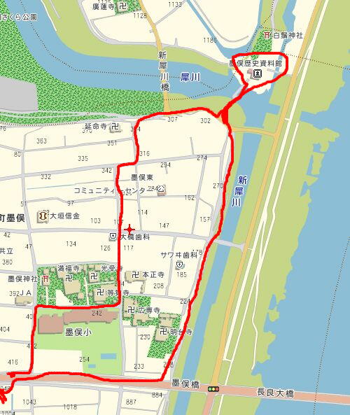 墨俣一夜城マップ