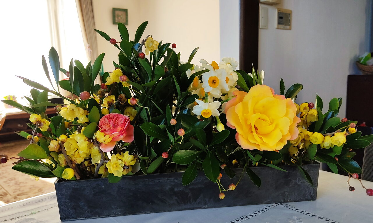 お正月の花 花咲かすおじさん お正月の花 花咲かすおじさん