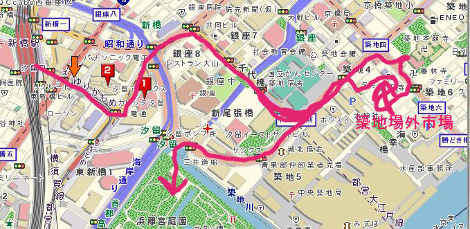 築地とスカイツリーを巡る会 １ 築地場外市場 花咲かすおじさん