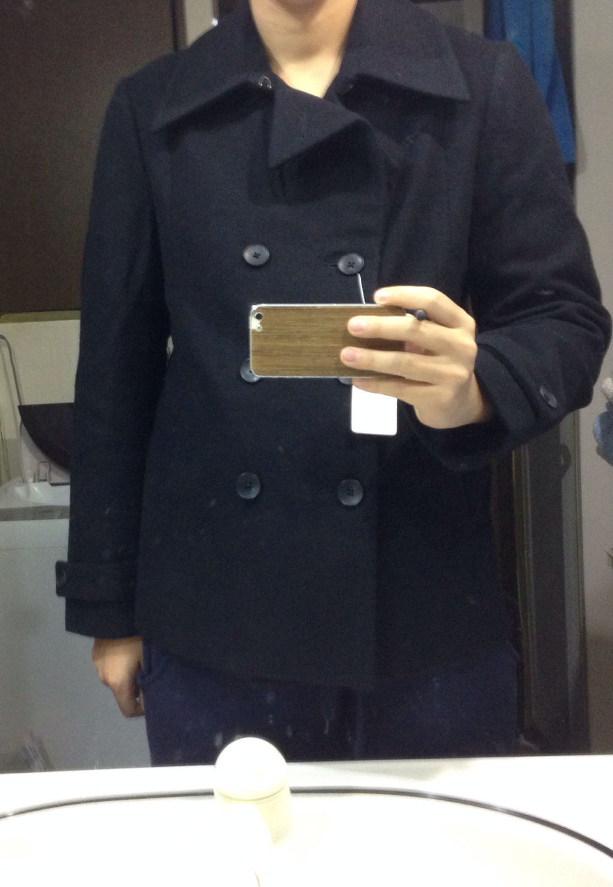 ネットで買ったピーコートの襟の立ち方が絶対に変なんだが モテ服速報 メンズファッション