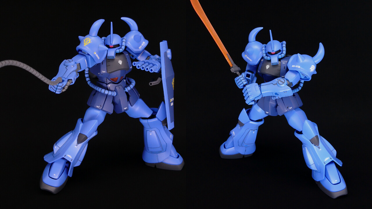 HGHG1/144ヅダ、グフ　シャア専用カラー風塗装作品 HG1/144ヅダ、グフ シャア専用カラー風塗装作品 - メルカリ