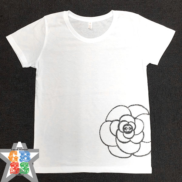 ホットフィックス tシャツデコ chanelカメリア デコスクール 講師のブログ Gbssデコスクール デコショップ