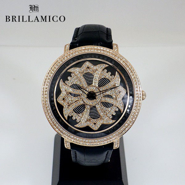 美品 不動 現状品 BRILLAMICOブリラミコ 黒ゴールド 時計 スピナー 楽天市場】【正規取扱店】【1年保証】BRILLAMICO LILY 46MM