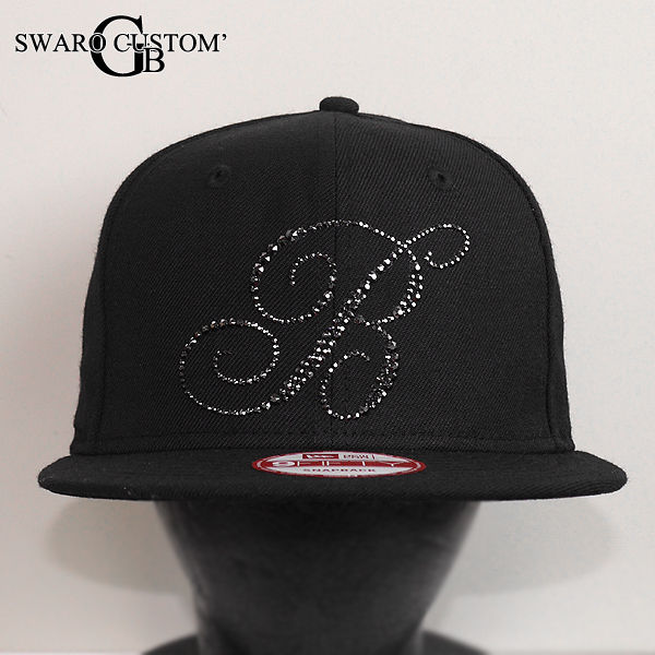 NEWERA ニューエラ 黒　ブラック　スワロフスキー　クリスタル　デコ NEWERA ニューエラ 黒ブラックスワロフスキークリスタルデコ